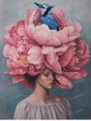300 Piece Wooden Puzzles - Pink Peony Girl - Jigsaw Puzzles for Adults, Each Piece is Unique, Perfect Family Leisure Gift & Gifts - Puzzles Collectibles