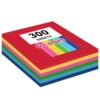 300 Sheets Construction Paper Assorted Colors for Art Supplies 12"x 17.3", 80gsm Colored Craft Paper Medium Weight for Arts Drawing Party Decoration
