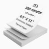 300 Sheets Thermal Printer Paper 8.5 x 11 Inch, Fanfold US Letter Size