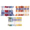 30 Colors Rainbow Color Embroidery Floss, Cross Stitch Threads Set with Variegated Mercerized Egyptian Cotton, 8.75 yd Each Skein, Multi-Color Hand Stitching Thread for Craft and Embroidery