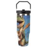 30oz Insulated Tumbler with Straw Leak-proof Car Cup Gifts for Women Men