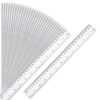 30 Packs Plastic Clear Rulers Bulk for Classroom, 12 Inch Ruler