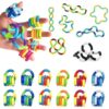 30 PCS Quiet Fidget Toys for Stress Relief and Focus, Sensory Toys for Adults, Office Safe Twist and Squeeze Chains for Anxiety Creativity and Brain Exercise