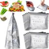 30 PCS Reusable Aluminum Foil Food Storage Bags | Resealable Zip Lock Freezer Bags for Fruits, Vegetables, Meat & Snacks | Leak Resistant Food Organizer Pouches