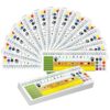 30 Pieces Traditional Manuscript Name Plates for Desk Self Adhesive Name Tags Desk Plates for Primary Students and Teachers Using