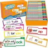 30 Read and Rhyme Flip Books, Word Families Flash Cards, ABC Vocabulary Flash Cards, Educational Reading Games