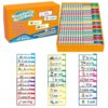 30 Read and Rhyme Flip Books, Word Family Build Book, Phonics Flash Cards, Cognitive Development ＆ Vocabulary Expansion, Educational Sight Word Games for Kids