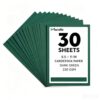 30 Sheets 8.5x11in 85lb Dark Green Cardstock Thick Paper for Crafts & Menus