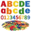 310 Pcs Felt Letter Bulletin Board Self Adhesive Sticker,Rainbow Color