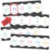 31 Pcs Number Line for Classroom Wall Decer -20 to 120 Number Lines Bulletin Board Border Math Posters Paper Cutouts for Students Back to School Decorations Home Supplies Large Numbers (Composition)