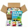 32-Pack Air Dry Foam Clay 16 Colors for School Supplies
