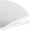 32 Pack Clear Plastic Ruler 12 Inch, Rulers Bulk for Classroom, Transparent Ruler with Centimeters and Inches, Drawing Tool Metric Rulers for Kids, Ideal Back to School Office Home Supplies