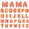 32 Pcs Chunky Bubble Letter Beads, Large Letter Beads for Keychain