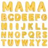 32 Pcs Chunky Bubble Letter Beads, Large Letter Beads for Keychain