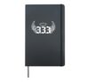 333 Angel Number Hardcover Journal, Black