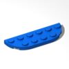 34 Piece Plate, Round Corner 2x6 Double, Blue, Compatible with Lego Parts 18980