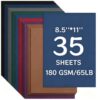 35Pcs Colored Cardstock, 8.5" x 11" Construction Paper 7 Assorted Colors