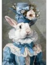 35 Piece Puzzles - Abstract Bunny Girl Jigsaw Puzzle for Adults Beginners, Unwind from Daily Life, Perfect for Family Activities - Simple Version