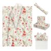 35 Sheets Floral Tissue Paper, 20x14in Flower Tissue Paper for Gift Bags Gift Wrapping, Crafts, Decoupage Art Packing Supplies for Weddings, Birthdays, Holidays Decor-Pink Flower