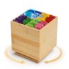 360° Rotating Drink Packet Organizer, Lazy Susan Organizer for Water Flavor Packets, Drink Mix Rotating Turntable Sugar Packet Holder Container，Water Flavor Packet Holder for Kitchen Pantry Storage