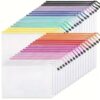 36/24/12pcs A4 Clear Mesh Zipper Pouch Bags, for Organization, Board Game, Puzzles, Office Supplies, Schools and Travel