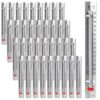 36 Pack Science Thermometers, 5.7 Inch Student Thermometers, Dual-Scale Mercury-Free Aluminum Lab Thermometer for Classroom Teaching Tools, Science Lab Thermometer for Kids and Adults