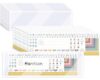 36Pcs Boho Rainbow Colorful Upgraded Nameplate Pocket with 36Pcs Matching Desk Name Tags 11.4" x 3.5" Self Adhesive Clear Plastic View Name Tag Sleeves for Classroom School Teacher Teaching Supplies