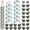 36 Pcs Bridesmaid Proposal Gifts, Bachelorette Party Accessories with 4.1inch Claws Hair Clips Heart Sunglasses and Scrunchie, Bachelorette Party Favors & Wedding Party Favors
