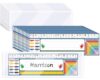 36Pcs Cartoon Blue Animals Upgraded Nameplate Pocket with 36Pcs Matching Desk Name Tags 11.4" x 3.5" Self Adhesive Clear Plastic View Name Tag Sleeves for Classroom Preschool Teaching Supplies