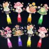 36Pcs Fairy Led Finger Lights Fairy Princess Party Favors Glow in the Dark Light Up Finger Lights Mushroom Flower Toys Bulk for Wonderland Garden Party Goodie Bag Stuffer Birthday Gift Classroom Prize
