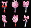 36 Pcs Finger Lights Bow Theme Party Favors for Kids Pink Bow Cupcake Cherry Boots Glow in the Dark Light Up Party Supplies Gifts Bulk Birthday Goodie Bag Stuffers Classroom Prizes for Girls