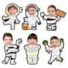 36 Pcs Halloween Mummy Cutouts with Photo Space for Bulletin Board Decor