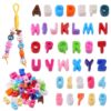 36 Pcs Large Letter Beads, Acrylic Bubble Alphabet