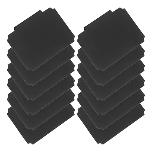 36pcs Matte Black Clip-On Bin Labels Dry Erase Tags for Storage Baskets Shelves