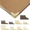 36Pcs Metal Book Corner Protector, Vintage Photo Corner Protector for