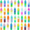 36 Pcs Pop Its Keychain Kids Valentines Party Favors Pop Its Fidget Keychain Birthday Valentines Party Favors for Kids Mini Pop Its Fidget Toys Bulk for Kids Goodie Bag Stuffers Classroom
