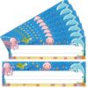 36 PCS Sea Animal Name Plates for Desks Ocean Animal Names Tags Classroom Desk Name Labels Under The Sea Desk Nameplates for Back to School Kindergarten Classroom Teachers Decoration