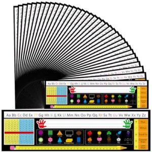 36 Pcs Student Name Tags for Desks Plastic Self Adhesive Name Plates