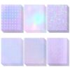 36 Sheets Holographic Sticker Paper, Clear Vinyl Self-Adhesive, 8.5x11 Inch(36 Sheets)