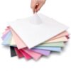 370 Sheets Multi-Color Tissue Flower Wrapping Paper - 10 Vibrant Colors 11.4"x11.4" Non-Woven Waterproof Floral Bouquet Wraps, Each Color 37 Sheets with Removable Lining for Florist Packaging Gift