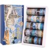 38 Rolls Vintage Washi Tape Set, Vintage Travel Stamp Map Scenery Art Letter Writable Decorative Tapes for Scrapbooking , Junk Journal Supplies, Bullet Journaling 5-25mm Wide 9.84ft long/Roll