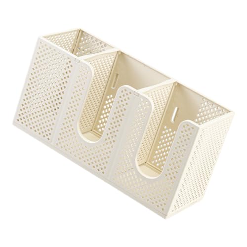 3 Compartment Cup Organizer, Paper Cup Lid and Straw Holder for Coffee Corner, Kitchen Counter, Break Room Storage Paper Organizer Lid Straw Holder Beverage Station Storage Countertop Refreshment Area