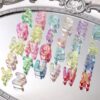 3D 26pcs Large Letter Acrylic Beads A-Z, 15mm Chunky Big Alphabet Bead with 2mm Large Hole for DIY Keychains Bag Charm (Macron Color)