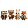 3D Animal Bead Embroidery Kit Unique 3D Animals Bead Craft Kit 3D Animal Ornament Sewing Set for Crafting Enthusiasts Girls Women Teens Adults (American Hero Teacher) (D)
