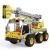 3D Metal Construction Vehicle Puzzle for Adults, 520 PCS Stainless Steel DIY Mechanical Model Kit, No Glue Assembly with Movable Joints, Challenging Metal Building Kit Desk Decor Gift
