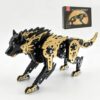 3D Metal Puzzle for Adults,Mechanical Animal Wolf Puzzle Building Set，3D Metal Model Kits, Brain Teaser Puzzles DIY Assembling for Stress Relief - A Collectible Gift for a man and boy (Black)