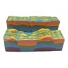 3D Plate Tectonics Model - Geography Teaching Kit with Fault & Volcano Demonstration, Interactive Science Display for Classroom Learning and Presentations