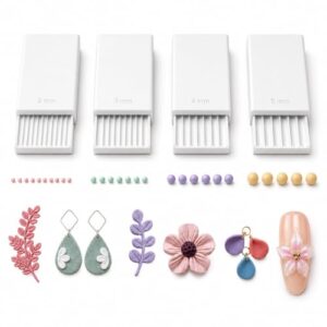 3D Print Clay Gel Ball Maker Tool, Nail Art Bead Roller for 3D Gel Flowers