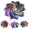 3D Printed Expandable Star Fidget Spinner Handle Desk Toy Iridescent Gift