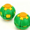 3D Printed Fidget Ball Push and Spin Toy Rotating Finger Stress Relief Toy，Red